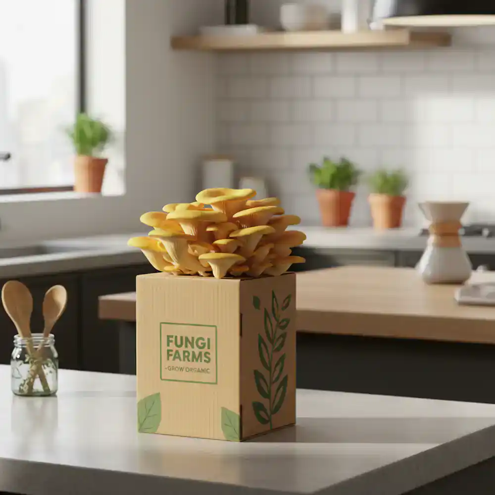 Eco-friendly home mushroom growing kit